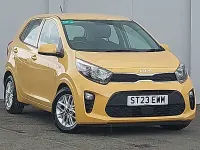Used Kia Picanto 2023 Yellow Hatchback
