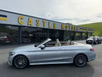 Used Mercedes C300 AMG line 245 HP (180 kW) 2018 Silver Cabriolet