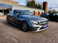 Usado Mercedes C300 AMG Line Premium 2018 Gris Berlina