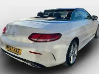 Used Mercedes C200 AMG line 184 HP (135 kW) 2017 White Cabriolet