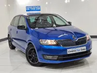 Used Skoda Rapid Sport 105 HP (77 kW) 2015 Blue Hatchback
