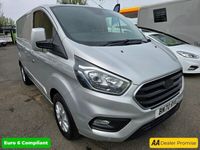 used Ford 300 Transit Custom 2.0LIMITED P/V ECOBLUE 129 BHP IN SILVER WITH 81,7509 MILES AND A FUL