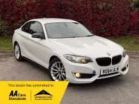 Begagnad BMW 218 Impressive 2014 Vit Sportkupé