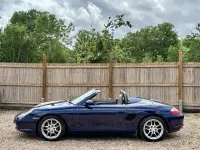 Used Porsche 986 Boxster 225 HP (165 kW) 2002 Blue Cabriolet