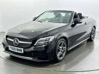 Used Mercedes C300 AMG line 258 HP (189 kW) 2019 Black Cabriolet
