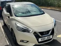 Used Nissan Micra Acenta 71 HP (52 kW) 2017 White Hatchback