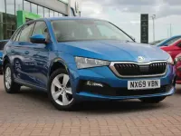 Used Skoda Scala SE 94 HP (69 kW) 2019 Blue Hatchback