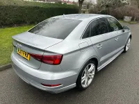 Begagnad Audi A3 S-Line 190 HK (139 kW) 2017 Silver Sedan
