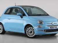 Used Fiat 500 Lounge 69 HP (50 kW) 2016 Blue Hatchback