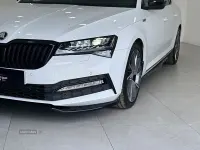 Used Skoda Superb SportlinePlus 190 HP (139 kW) 2022 White Hatchback