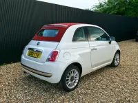 Used Fiat 500C Lounge 69 HP (50 kW) 2011 White Cabriolet