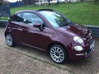 Used Fiat 500 Star 70 HP (51 kW) 2020 Red Cabriolet