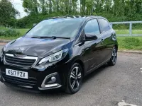 Used Peugeot 108 GT-line 2017 Black Hatchback