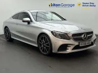 Used Mercedes C300 AMG Line Premium 258 HP (189 kW) 2019 Silver Coupe