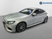 Used Mercedes E220 AMG line 194 HP (142 kW) 2018 Silver Coupe