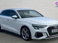 Used Audi A3 S-Line 150 HP (110 kW) 2021 White Sedan