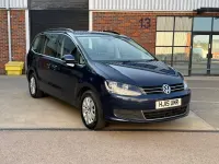 Used VW Sharan SE 140 HP (102 kW) 2015 Blue MPV