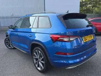 Used Skoda Kodiaq SportLine 150 HP (110 kW) 2023 Race blue metallic SUV