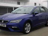 Used Seat Leon FR 150 HP (110 kW) 2020 Mystery blue Estate