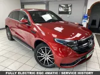 Used Mercedes EQC400 AMG line 300 kW (408 HP) 2021 Red SUV