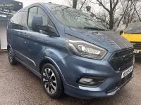 Used Ford Transit Custom Sport 185 HP (136 kW) 2019 Blue Van