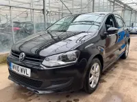 Used VW Polo SE 90 HP (66 kW) 2010 Black Hatchback