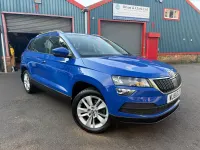 Used Skoda Karoq SE Technology 116 HP (85 kW) 2018 Blue SUV