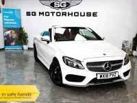Used Mercedes C200 AMG Line Premium Plus 2018 White Cabriolet