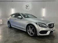 Usado Mercedes C200 AMG line 2017 Plateado Familiar