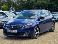 Used Peugeot 308 GT-line 120 HP (88 kW) 2017 Blue Hatchback