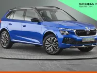 Uusi Skoda Kamiq Design Edition 113 HP (83 kW) 2025 Sininen Katumaasturi