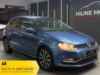 Begagnad VW Polo Match 2016 Blå Halvkombi