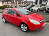 Used Vauxhall Corsa 90 HP (66 kW) 2007 Red Hatchback