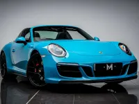 Used Porsche 991 450 HP (330 kW) 2018 Blue Cabriolet