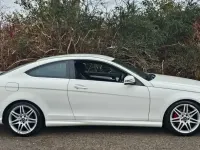Begagnad Mercedes C180 AMG 2012 Vit Sportkupé