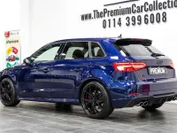 Begagnad Audi S3 Sportback Black Edition 2018 Blå Halvkombi