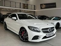 Used Mercedes C200 AMG line 2019 White Coupe