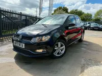 Used VW Polo Edition 90 HP (66 kW) 2017 Black Hatchback