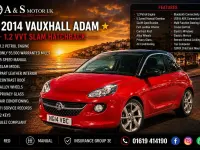Used Vauxhall Adam Slam 2014 Red Hatchback