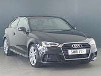 Used Audi A3 S-Line 150 HP (110 kW) 2016 Black Hatchback