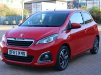 Used Peugeot 108 Allure 82 HP (60 kW) 2017 Red Hatchback