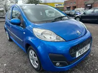 Second-hand Peugeot 107 Active 68 CP (50 kW) 2013 Albastru Hatchback
