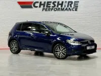 Used VW Golf VII SE 108 HP (79 kW) 2018 Blue Hatchback