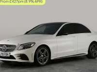 Used Mercedes C220 AMG line 194 HP (142 kW) 2019 White Sedan
