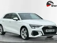 Used Audi A3 Sportback S-Line 110 HP (80 kW) 2023 White Hatchback