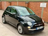 Used Fiat 500 Pop 100 HP (73 kW) 2009 Black Cabriolet