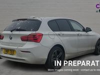 Used BMW 118 Sport Line 136 HP (100 kW) 2018 White Hatchback