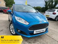 Used Ford Fiesta Titanium 125 HP (91 kW) 2016 Blue Hatchback
