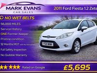 Used Ford Fiesta Zetec 82 HP (60 kW) 2011 White Hatchback