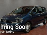 Used VW Sharan SE 150 HP (110 kW) 2017 Blue MPV
